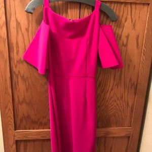 Hot pink seamless bodysuit style dress